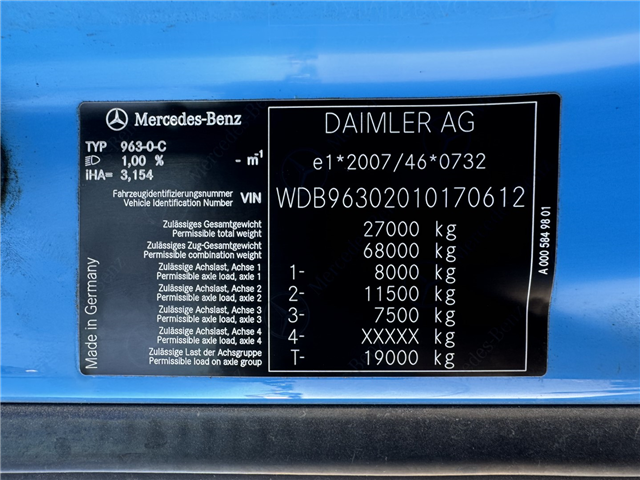Mercedes-Benz Actros 2553 6x2 HMF 2320 K5 (Årgang 2021)