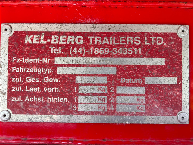 Kel-Berg 36m3 alu kasse med plastindlæg